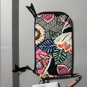 Vera Bradley RFID Slim Wristlet in Kauai Floral NWT